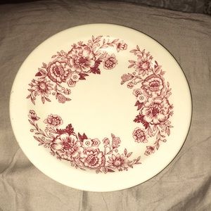 Homer Laughlin Best, China AAA-11, Vintage Saucer, USA, White/ Floral